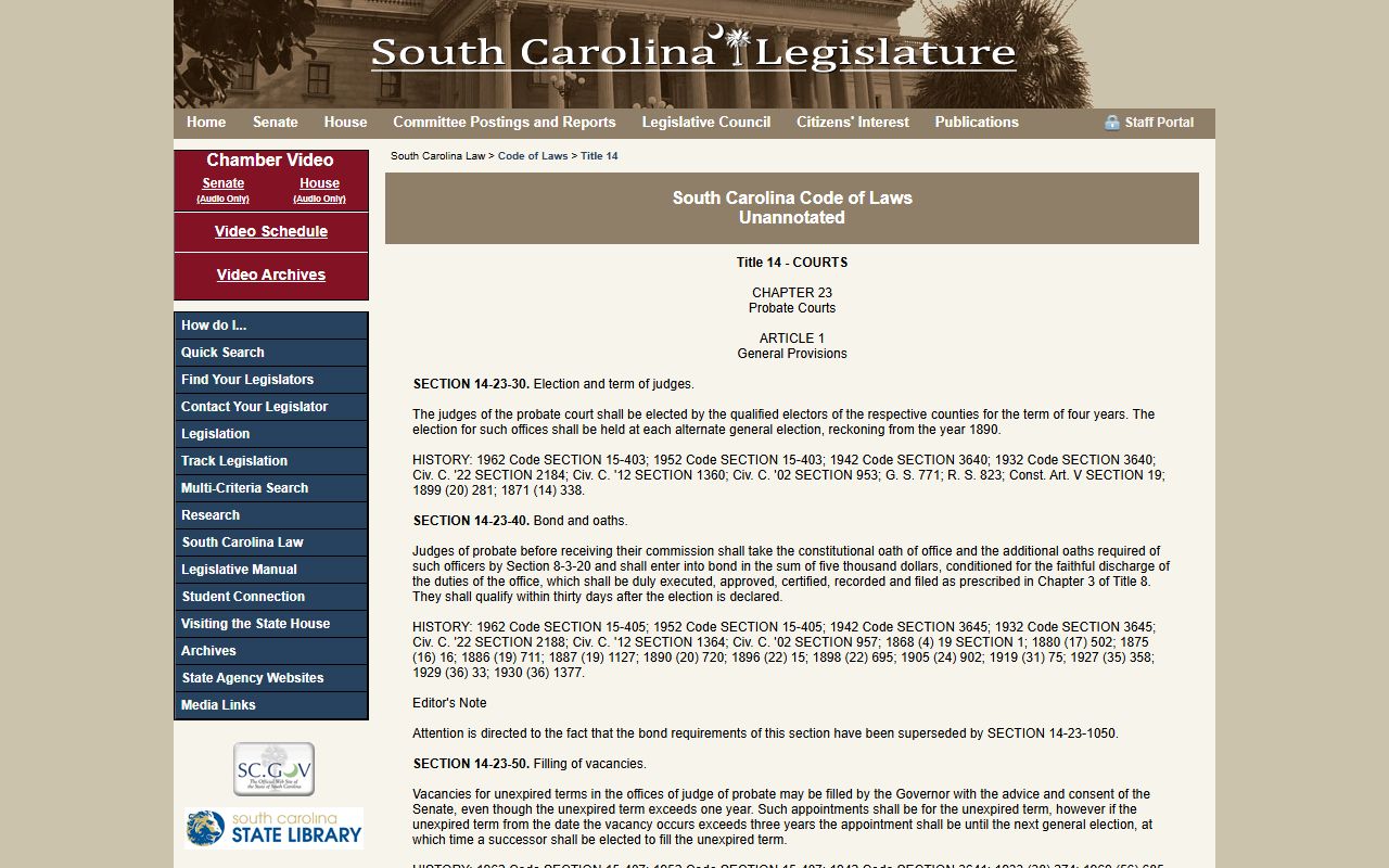 Orangeburg County Clerk of Court certified copy statute context