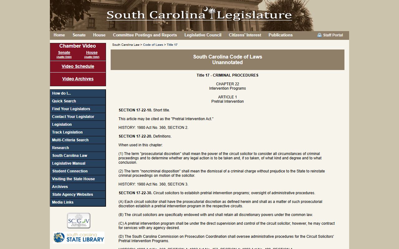 Orangeburg County criminal court records expungement statutes