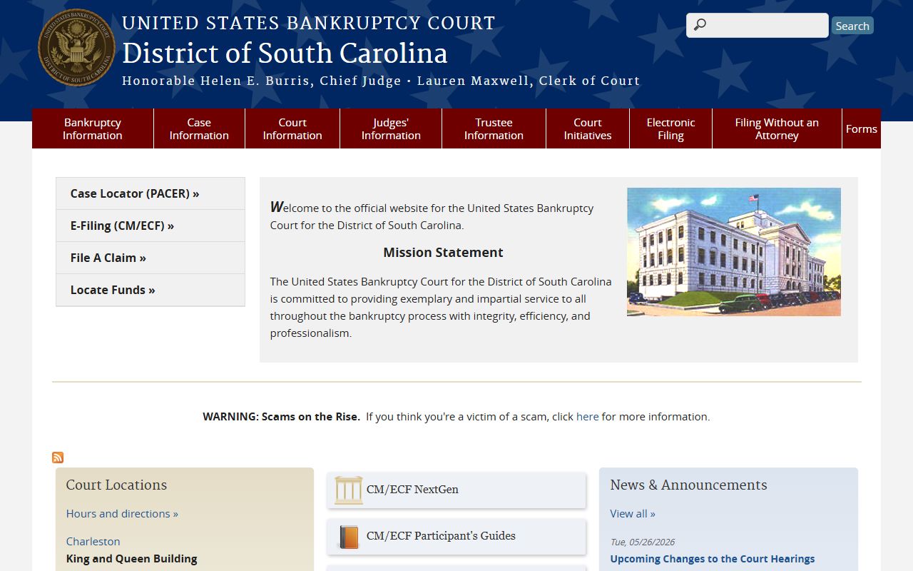 Orangeburg County Circuit Court bankruptcy court distinction